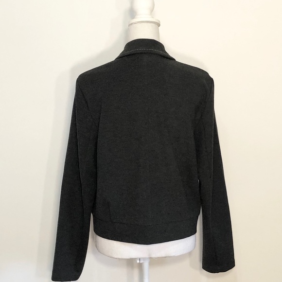 Amanda Smith Gray Button Up Heavier Knit Jacket - Picture 7 of 8